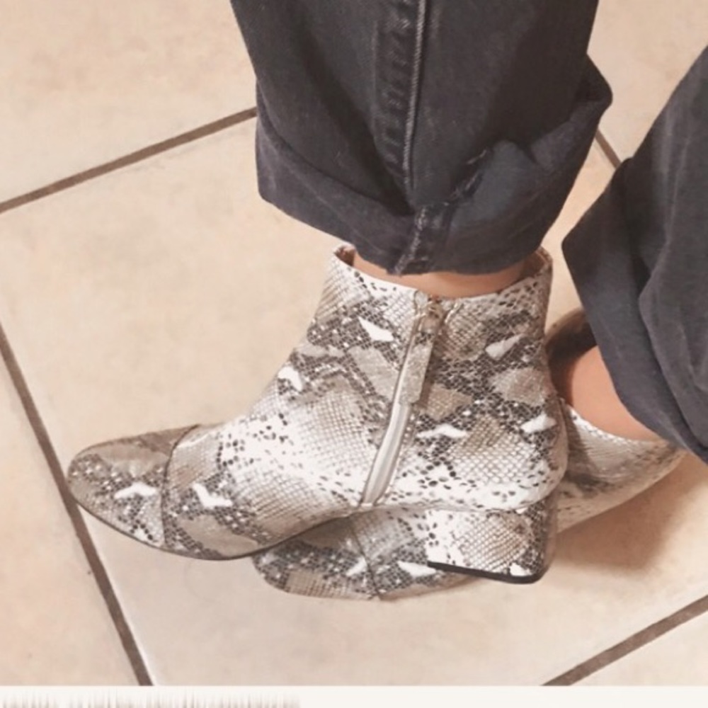 Zara snakeskin boots